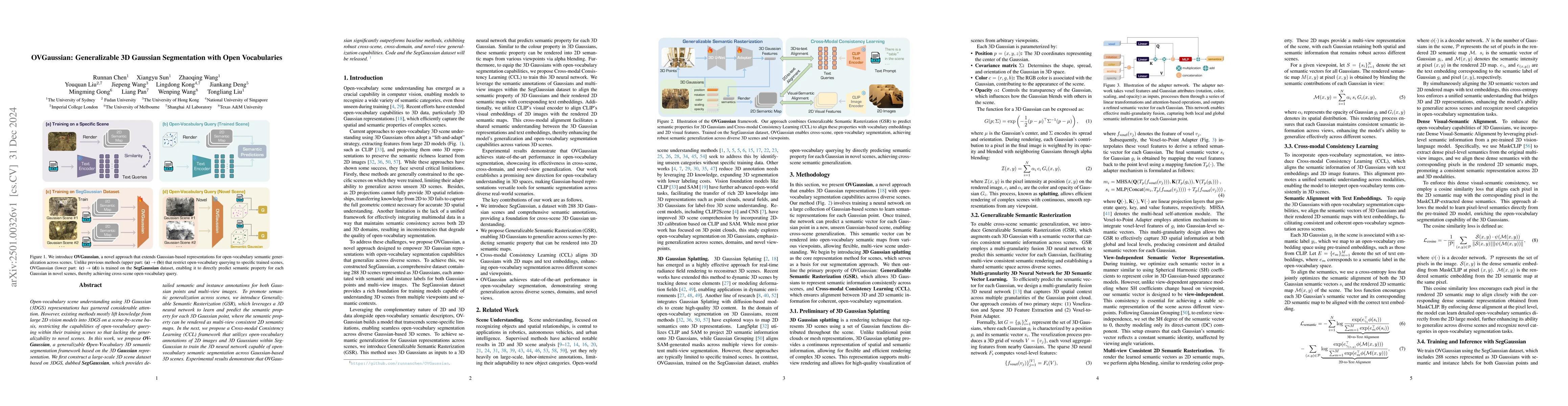 Thumbnail for OVGaussian: Generalizable 3D Gaussian Segmentation with Open
  Vocabularies