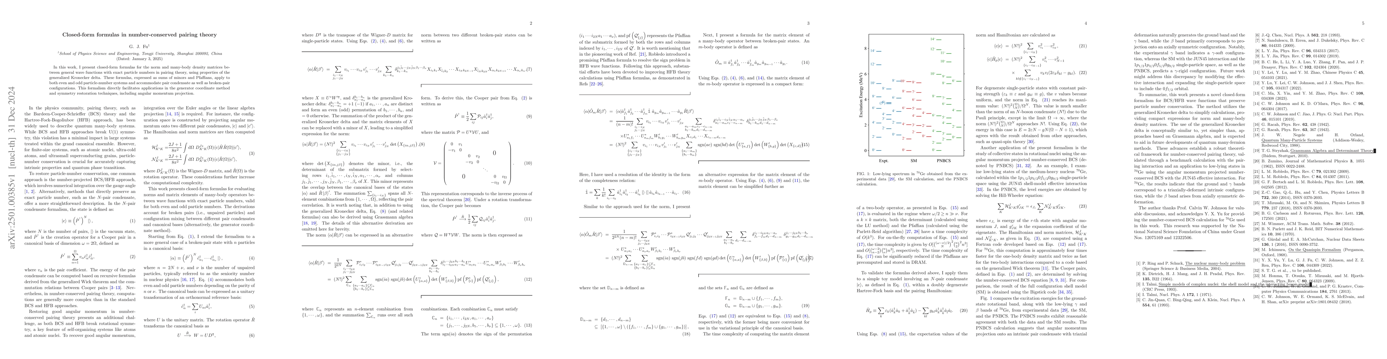 Thumbnail for Closed-form formulas in number-conserved pairing theory