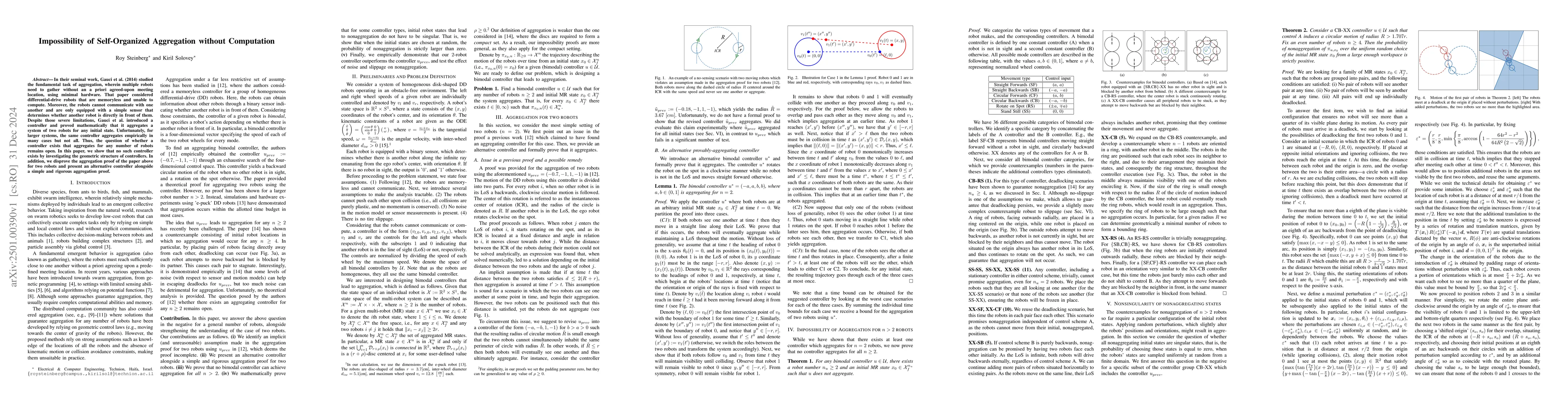 Thumbnail for Impossibility of Self-Organized Aggregation without Computation