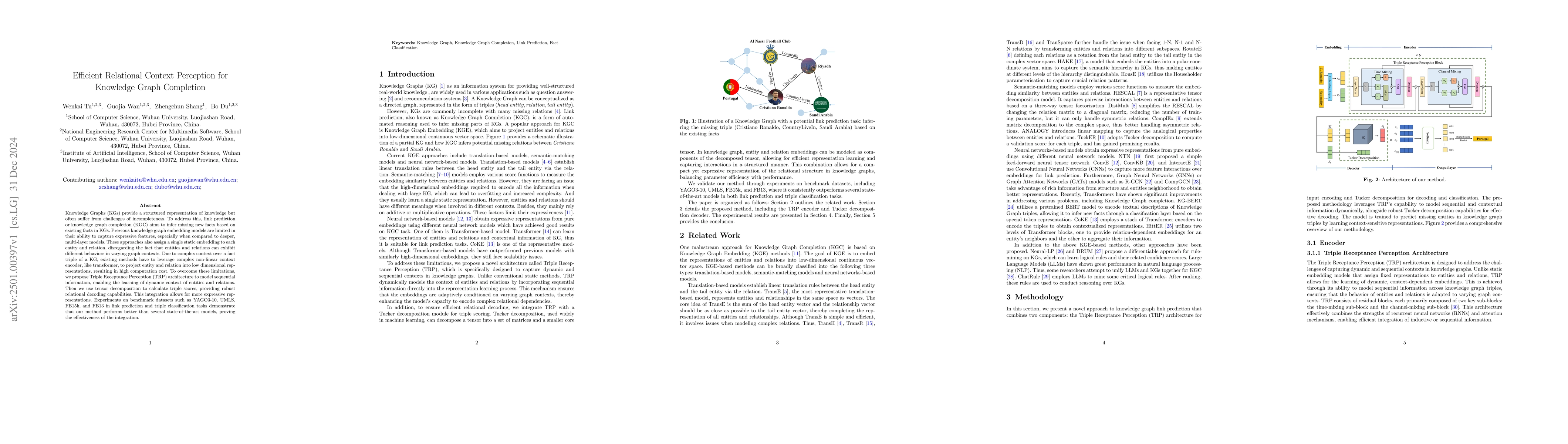 Thumbnail for Efficient Relational Context Perception for Knowledge Graph Completion