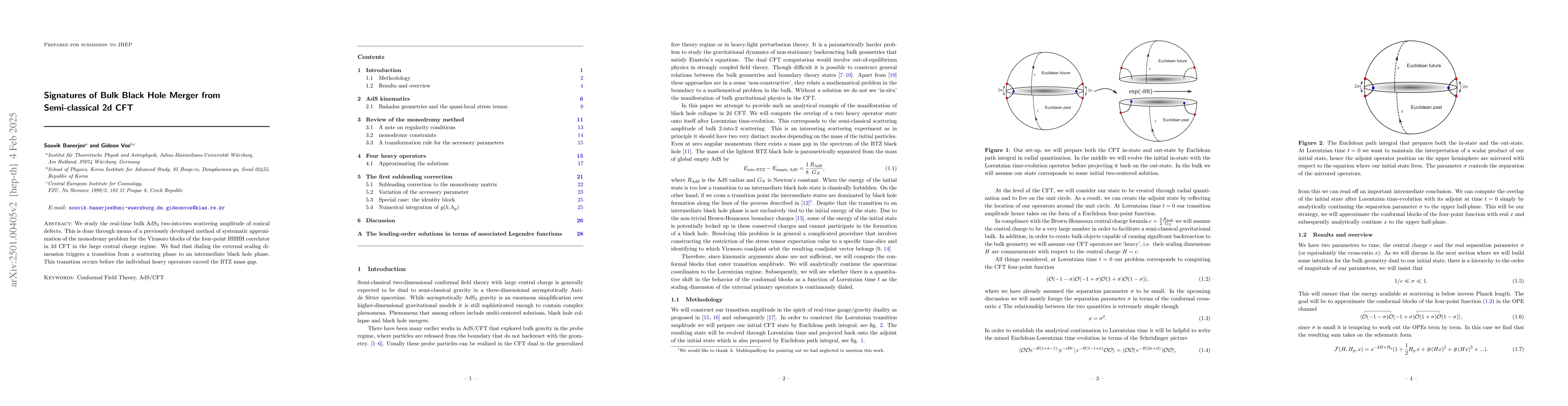 Thumbnail for Signatures of Bulk Black Hole Merger from Semi-classical 2d CFT