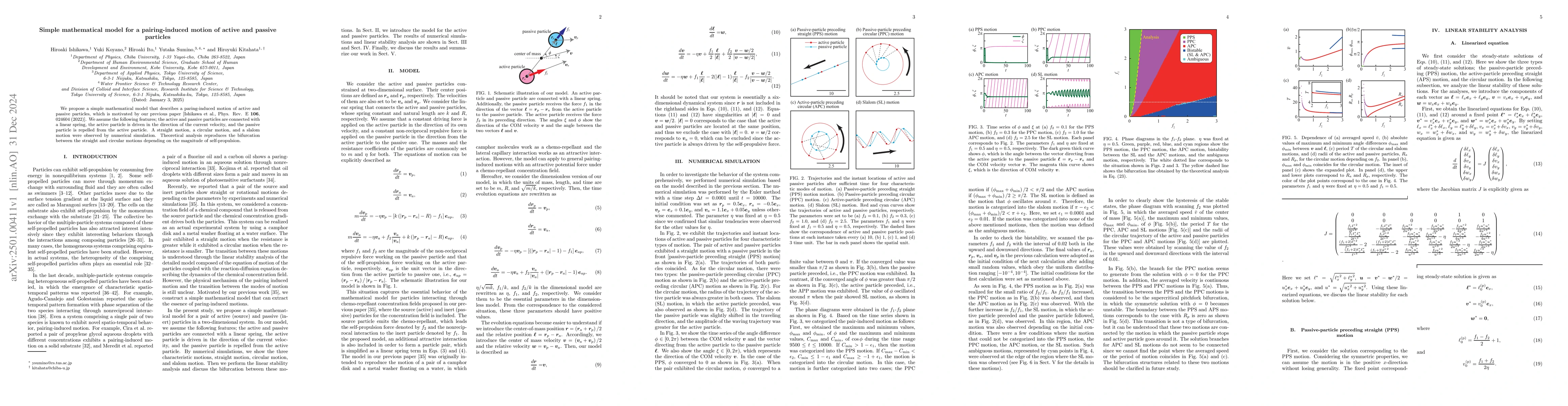 Thumbnail for Simple mathematical model for a pairing-induced motion of active and
  passive particles