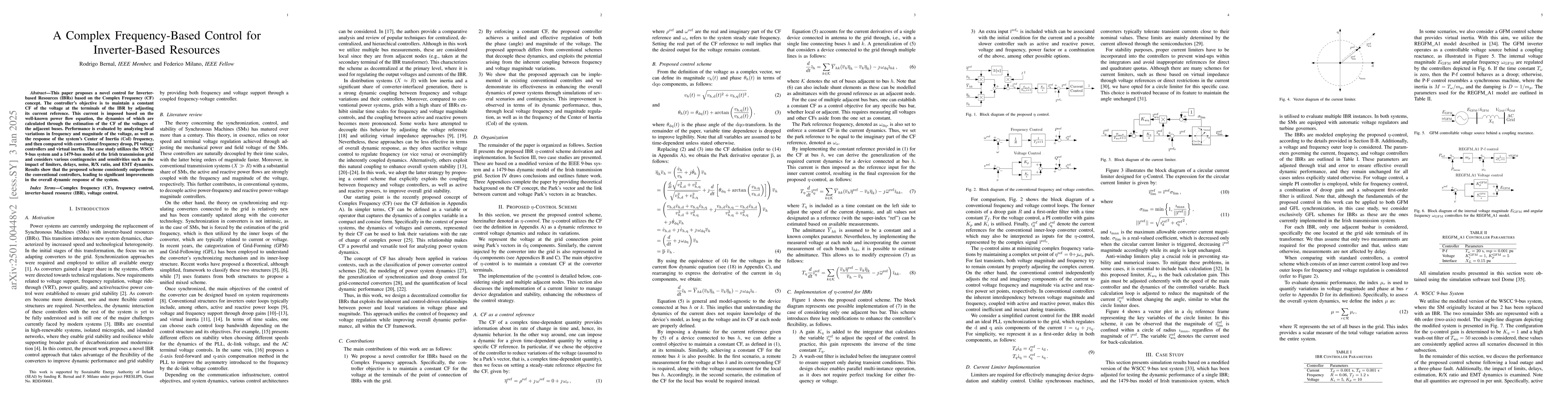 Thumbnail for A Complex Frequency-Based Control for Inverter-Based Resources