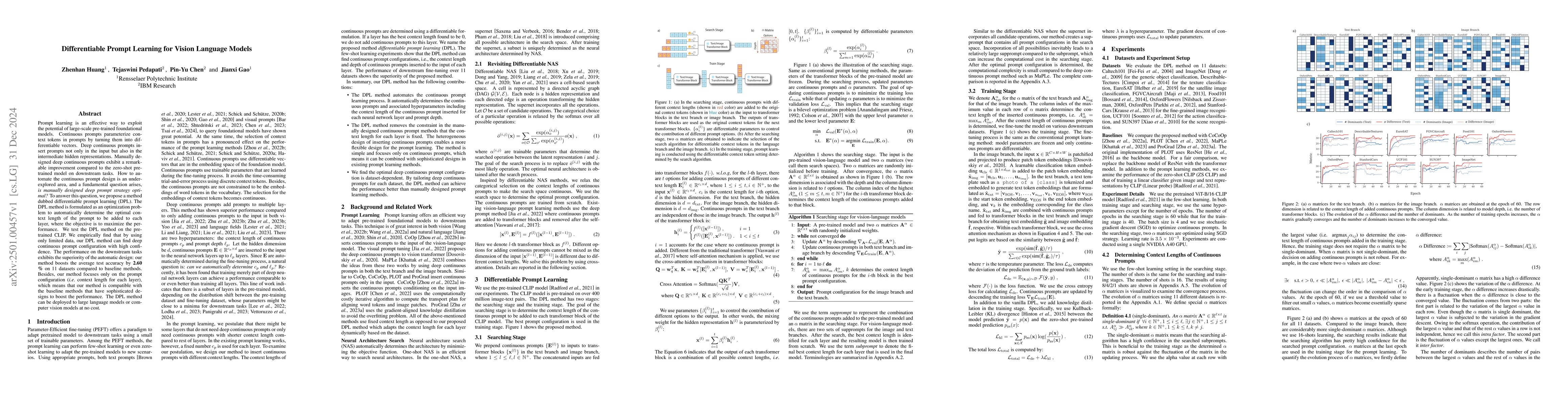 Thumbnail for Differentiable Prompt Learning for Vision Language Models