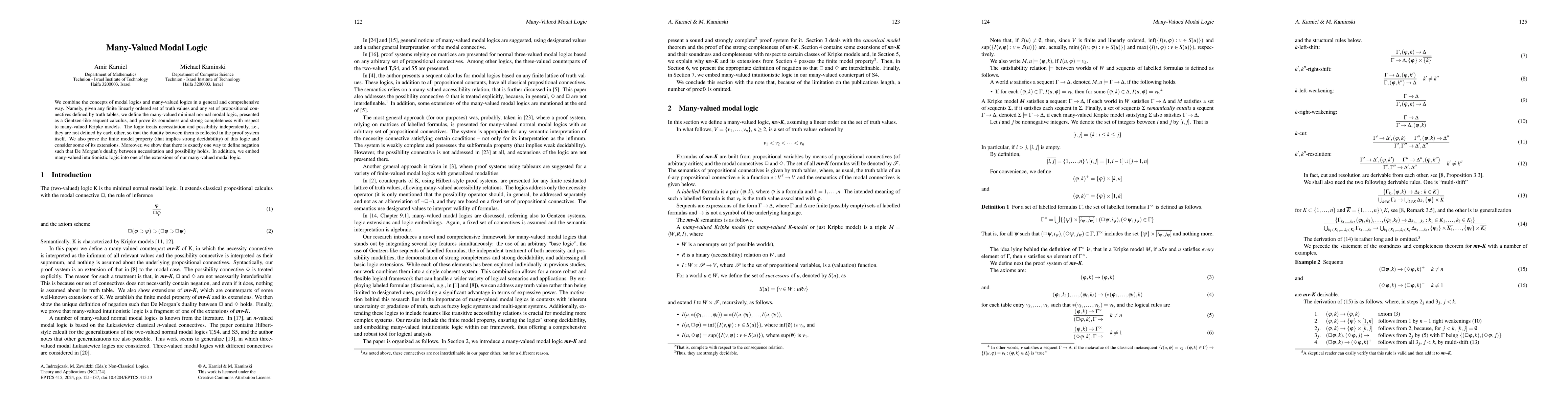 Thumbnail for Many-Valued Modal Logic
