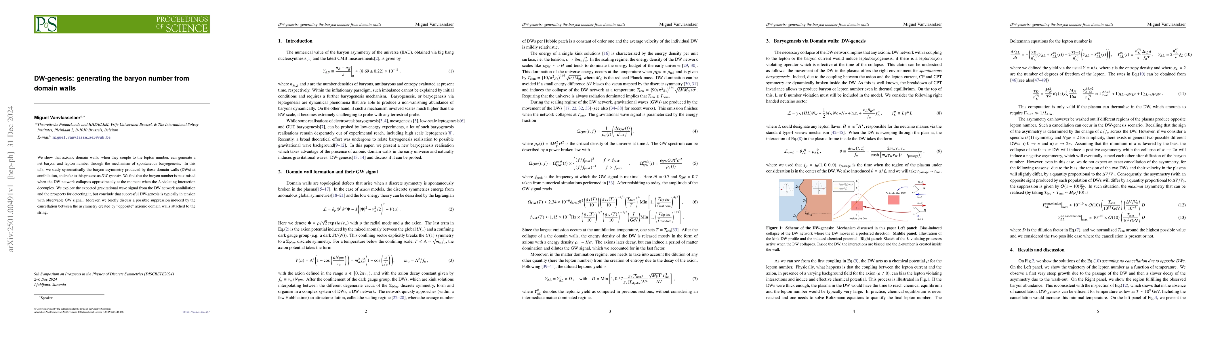 Thumbnail for DW-genesis: generating the baryon number from domain walls