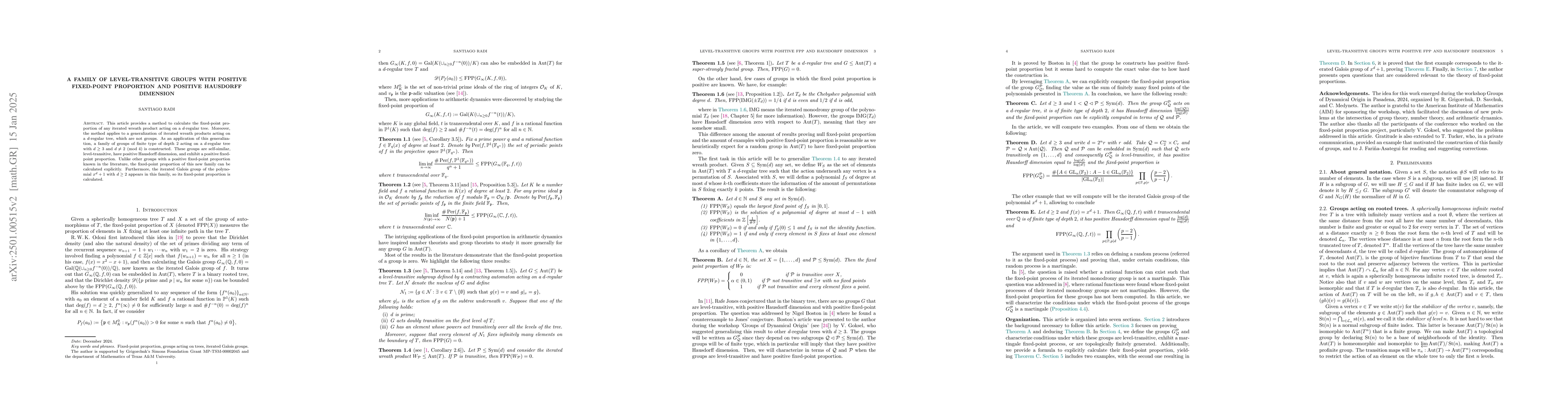 Thumbnail for A family of level-transitive groups with positive fixed-point proportion
  and positive Hausdorff dimension