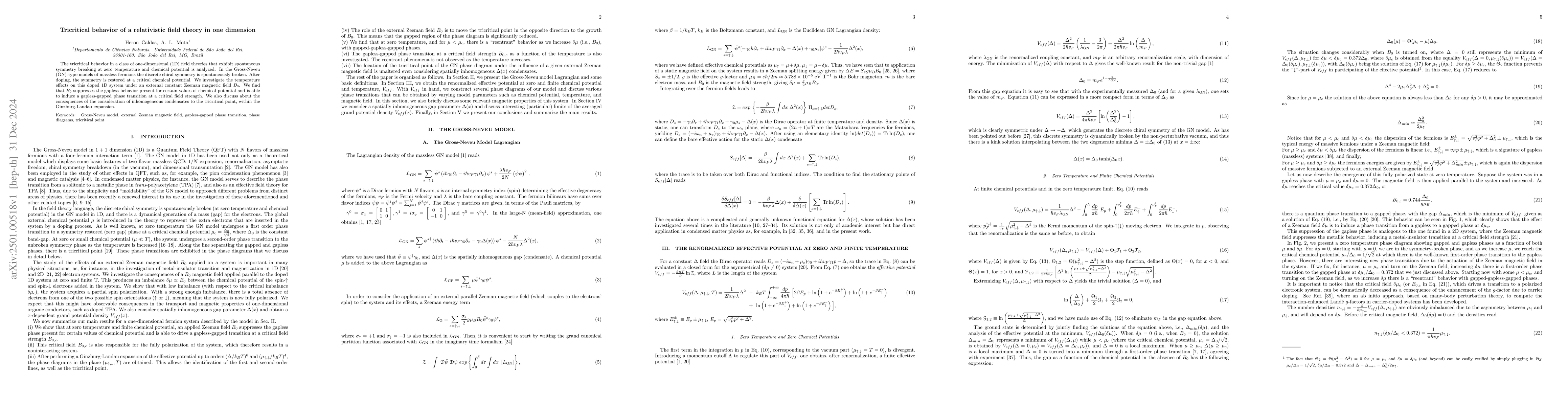 Thumbnail for Tricritical behavior of a relativistic field theory in one dimension