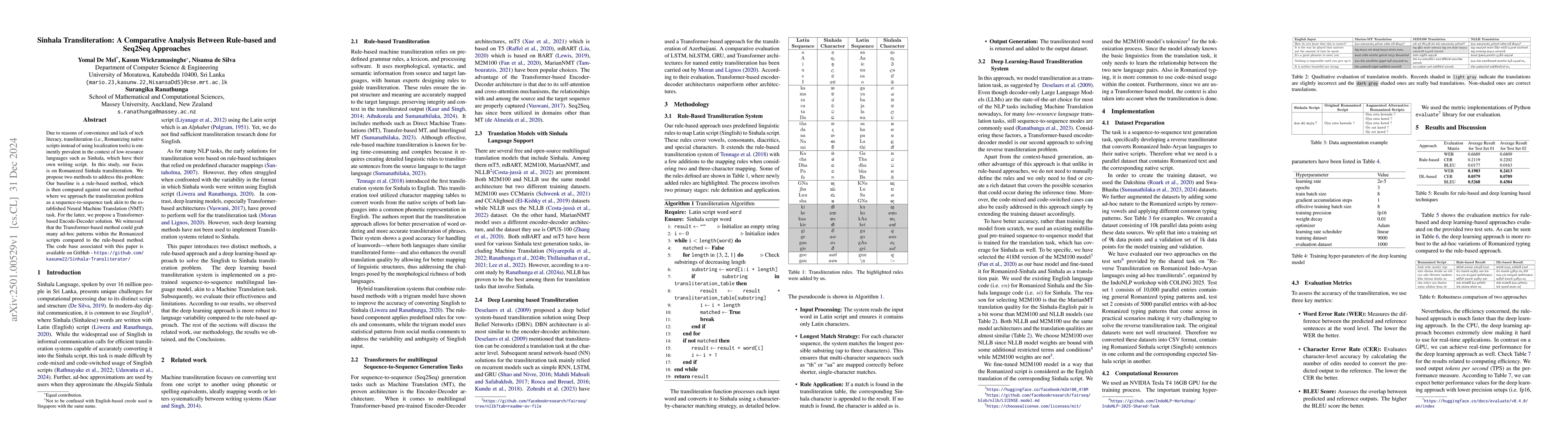 Thumbnail for Sinhala Transliteration: A Comparative Analysis Between Rule-based and
  Seq2Seq Approaches