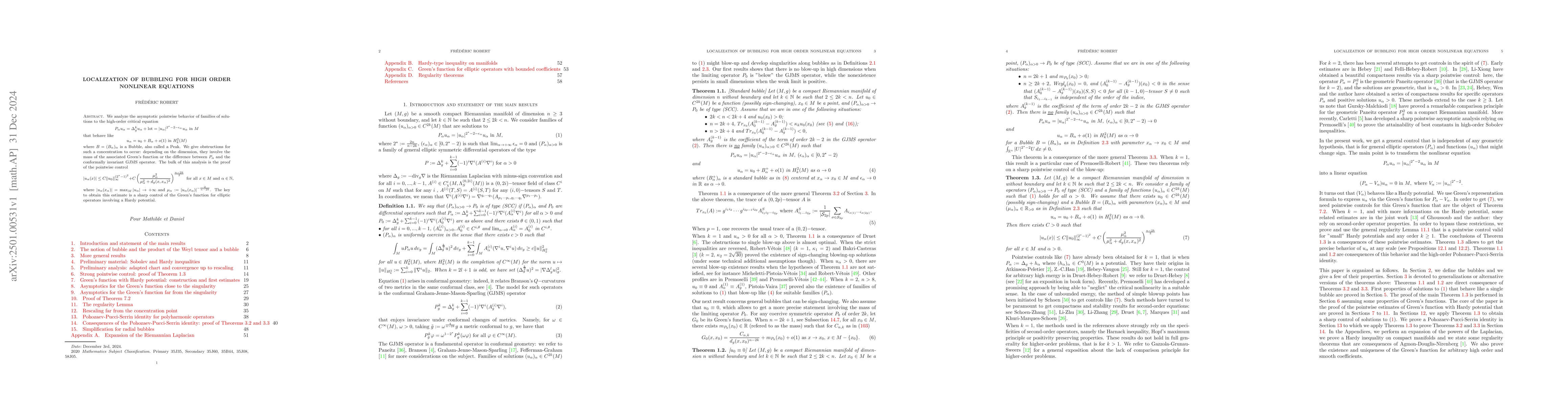 Thumbnail for Localization of bubbling for high order nonlinear equations