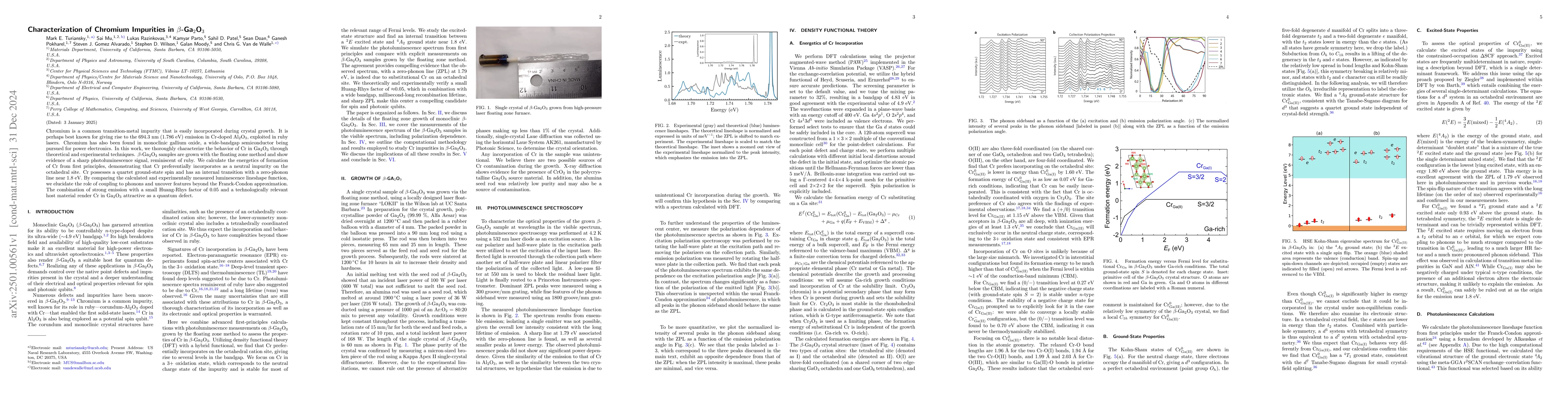 Thumbnail for Characterization of Chromium Impurities in $β$-Ga$_2$O$_3$