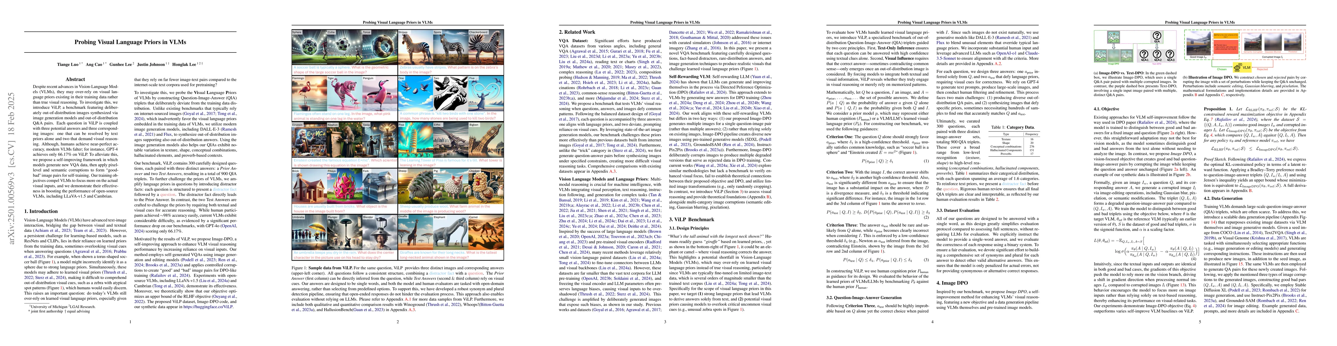 Thumbnail for Probing Visual Language Priors in VLMs