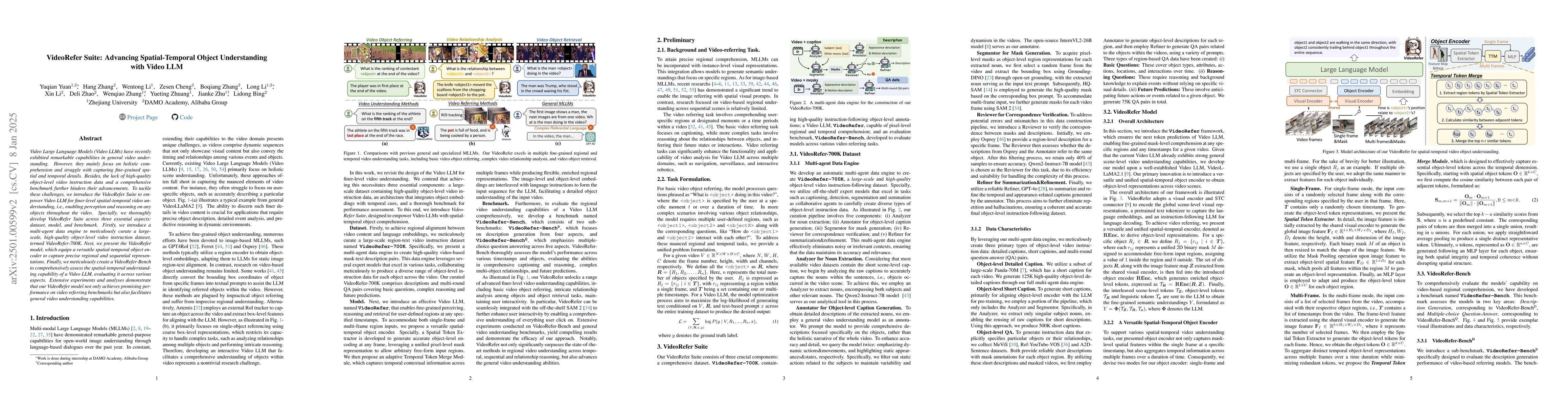Thumbnail for VideoRefer Suite: Advancing Spatial-Temporal Object Understanding with
  Video LLM