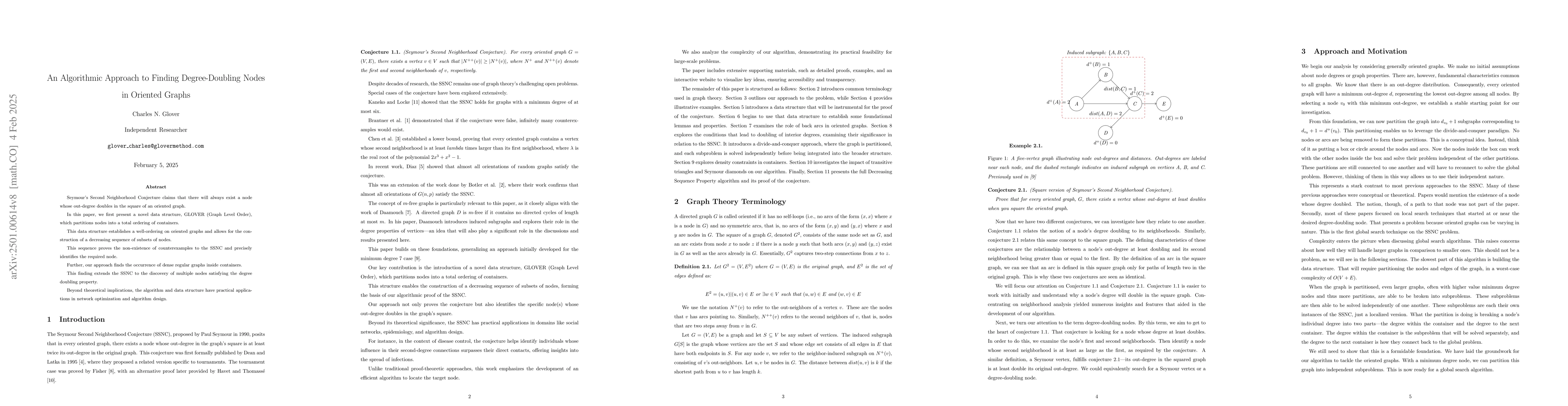 Thumbnail for An Algorithmic Approach to Finding Degree-Doubling Nodes in Oriented
  Graphs