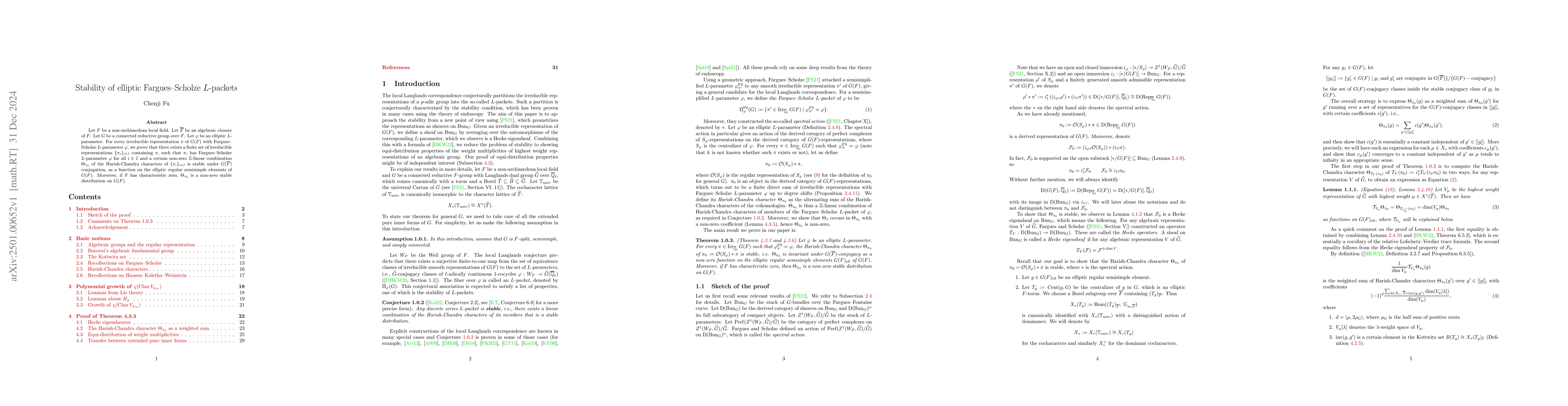 Thumbnail for Stability of Elliptic Fargues-Scholze $L$-packets