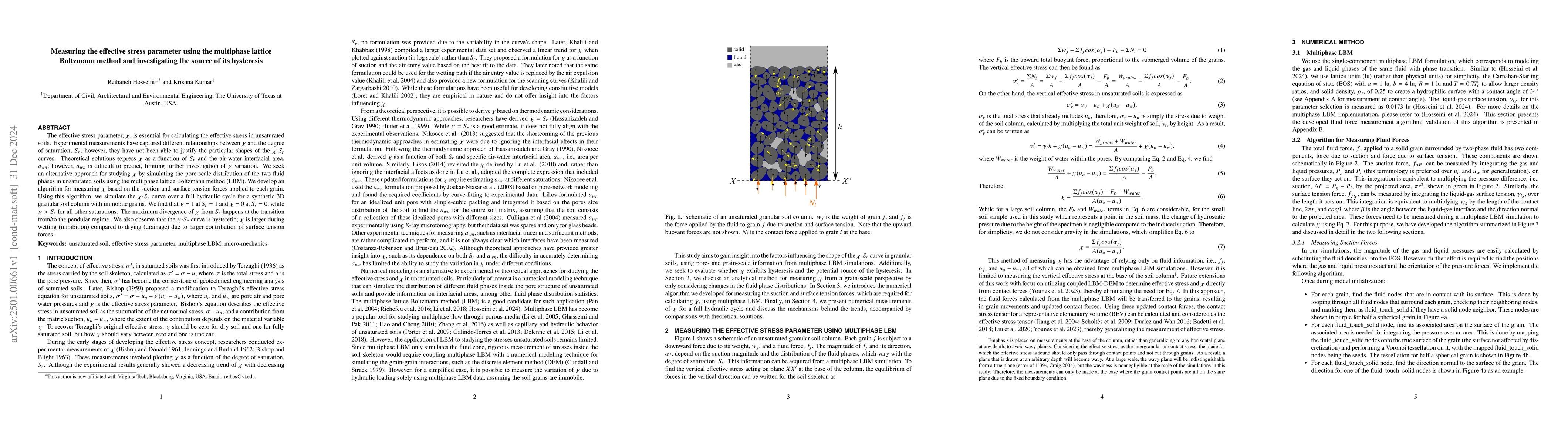 Thumbnail for Measuring the effective stress parameter using the multiphase lattice
  Boltzmann method and investigating the source of its hysteresis