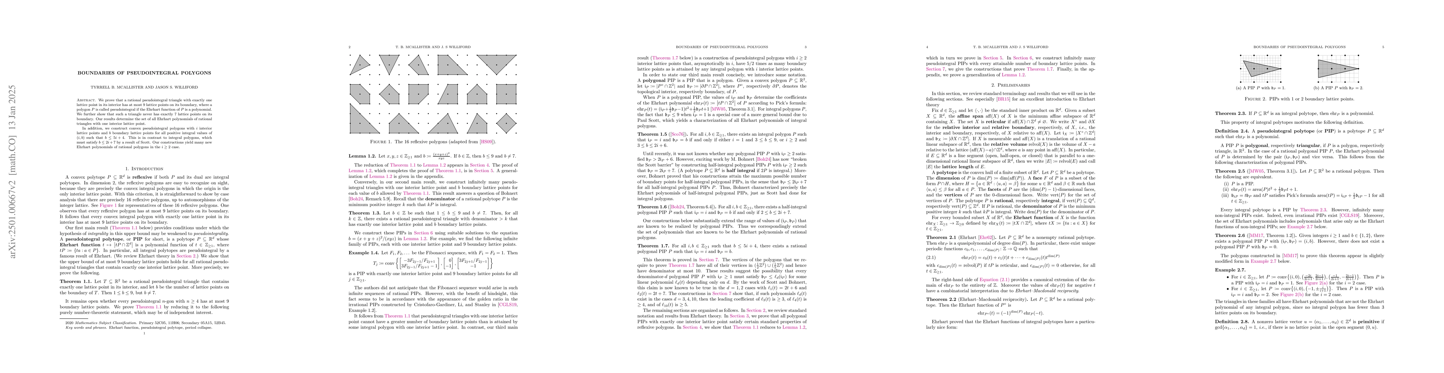 Thumbnail for Boundaries of pseudointegral polygons