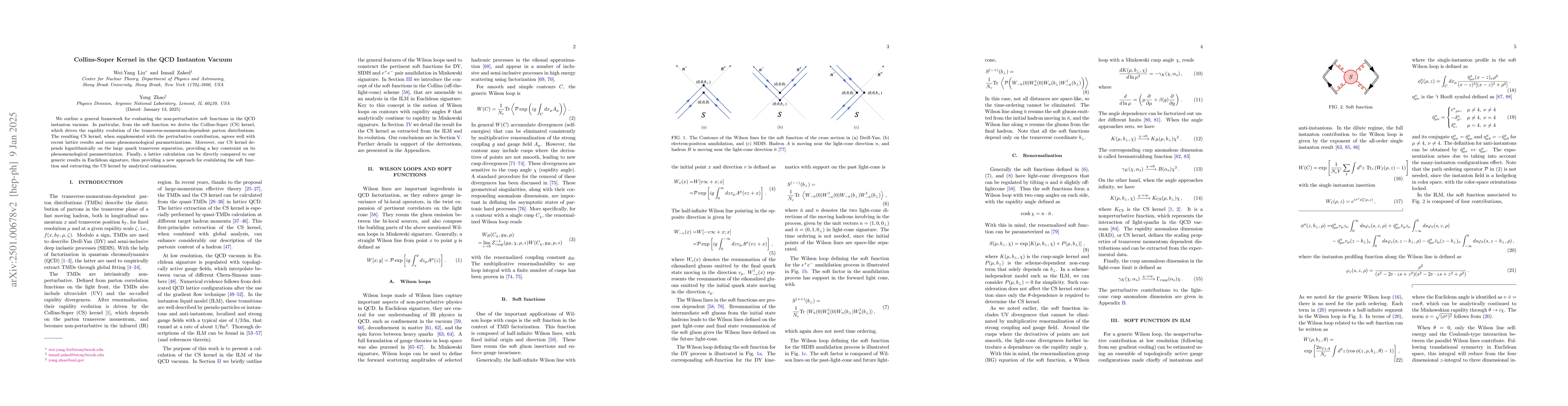 Thumbnail for Collins-Soper Kernel in the QCD Instanton Vacuum