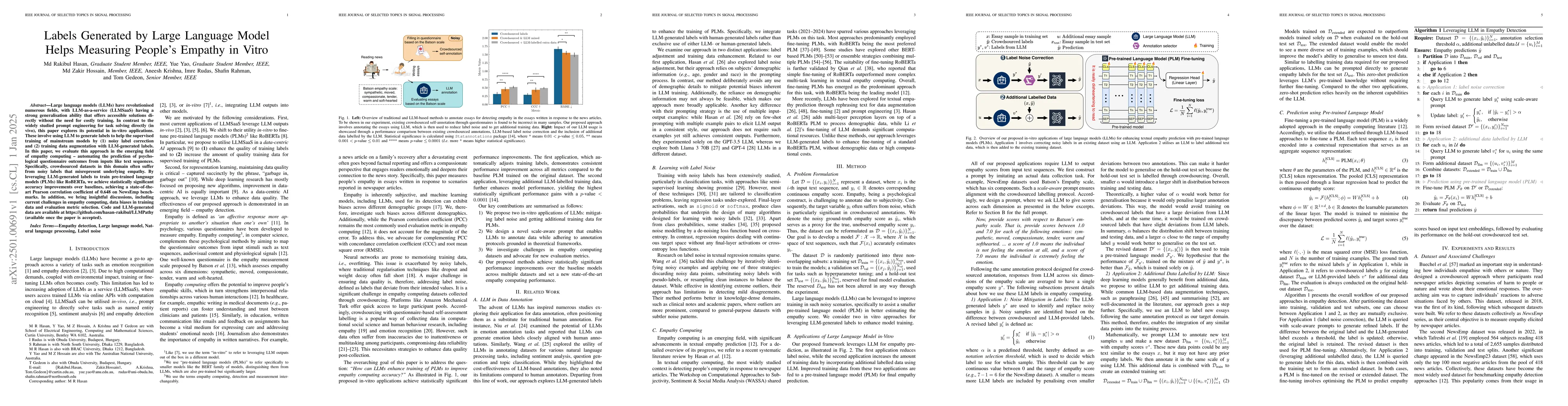 Thumbnail for Labels Generated by Large Language Model Helps Measuring People's
  Empathy in Vitro