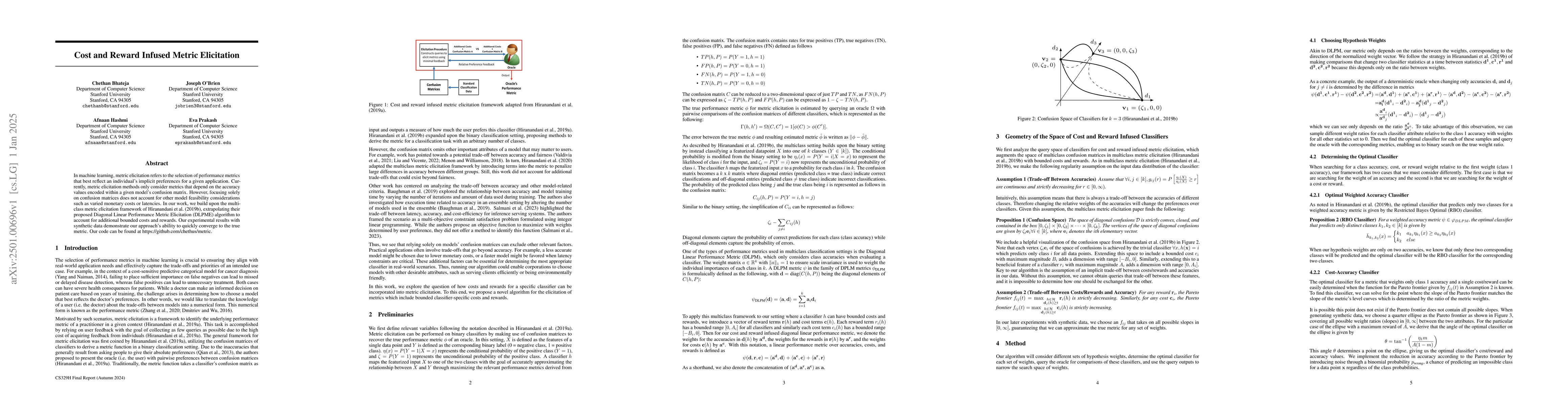 Thumbnail for Cost and Reward Infused Metric Elicitation