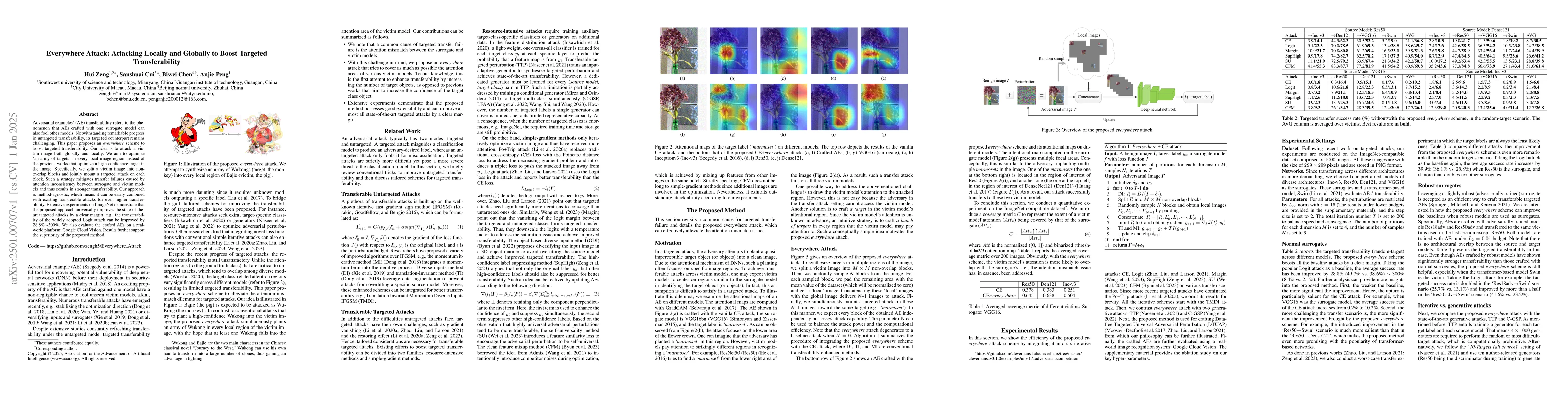 Thumbnail for Everywhere Attack: Attacking Locally and Globally to Boost Targeted
  Transferability