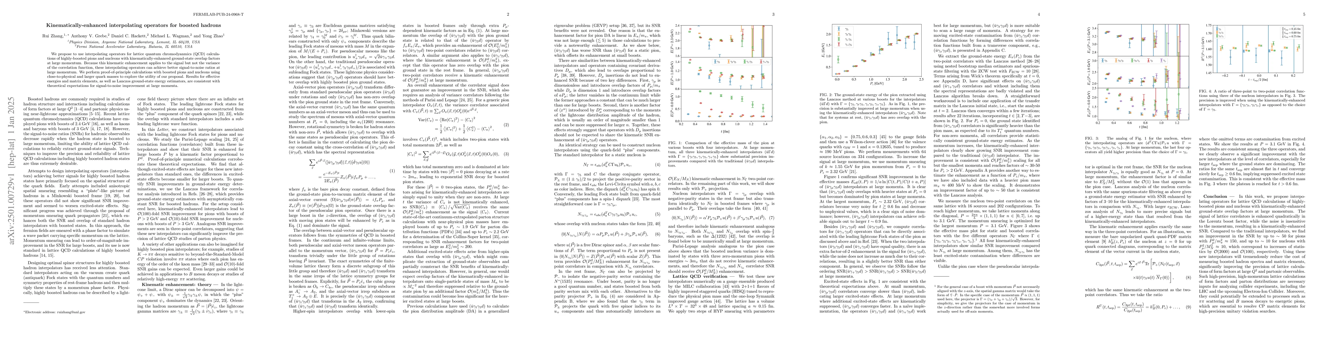 Thumbnail for Kinematically-enhanced interpolating operators for boosted hadrons