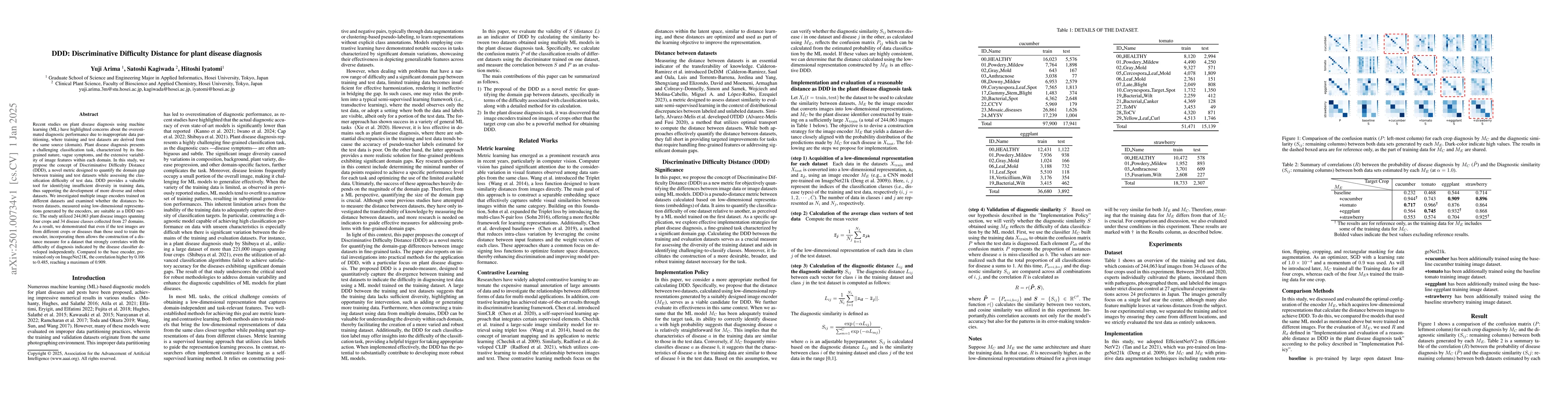 Thumbnail for DDD: Discriminative Difficulty Distance for plant disease diagnosis