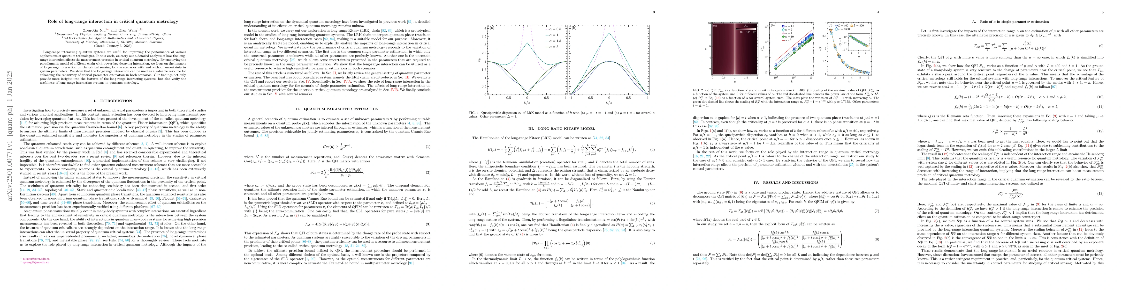 Thumbnail for Role of long-range interaction in critical quantum metrology