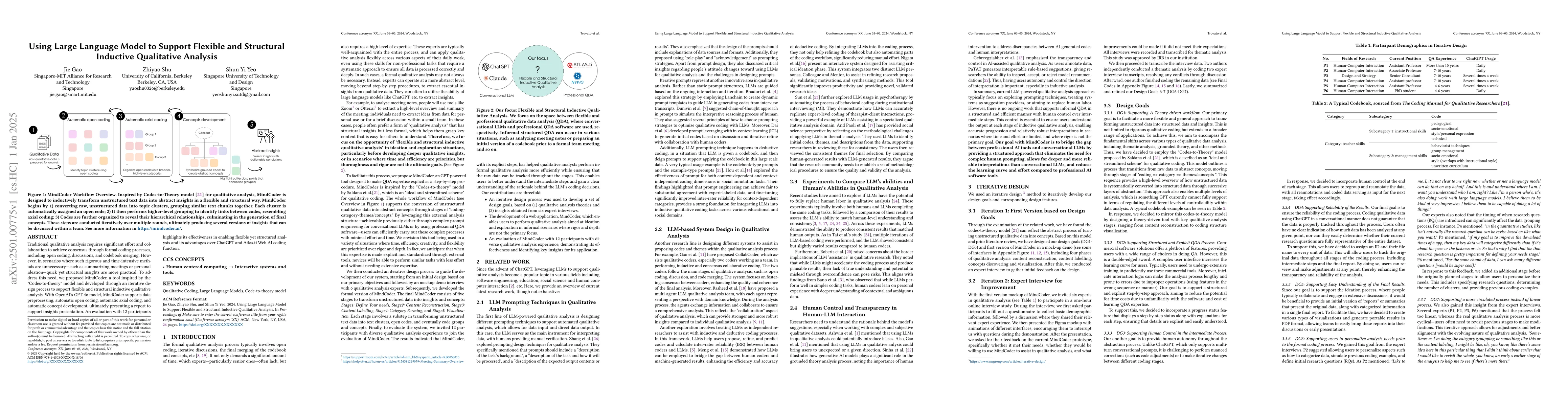Thumbnail for Using Large Language Model to Support Flexible and Structural Inductive
  Qualitative Analysis