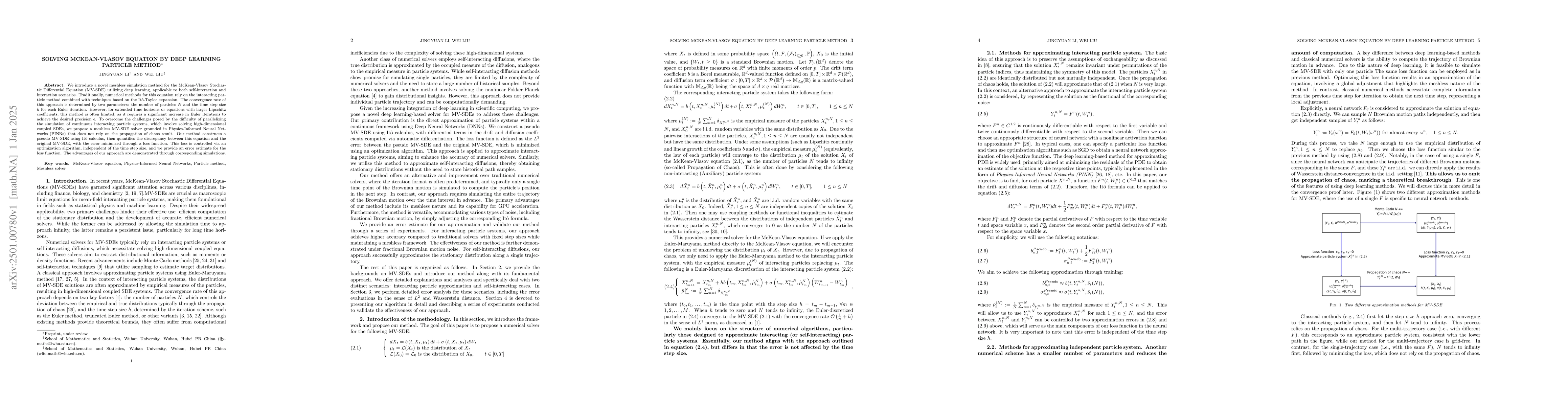 Thumbnail for Solving McKean-Vlasov Equation by deep learning particle method
