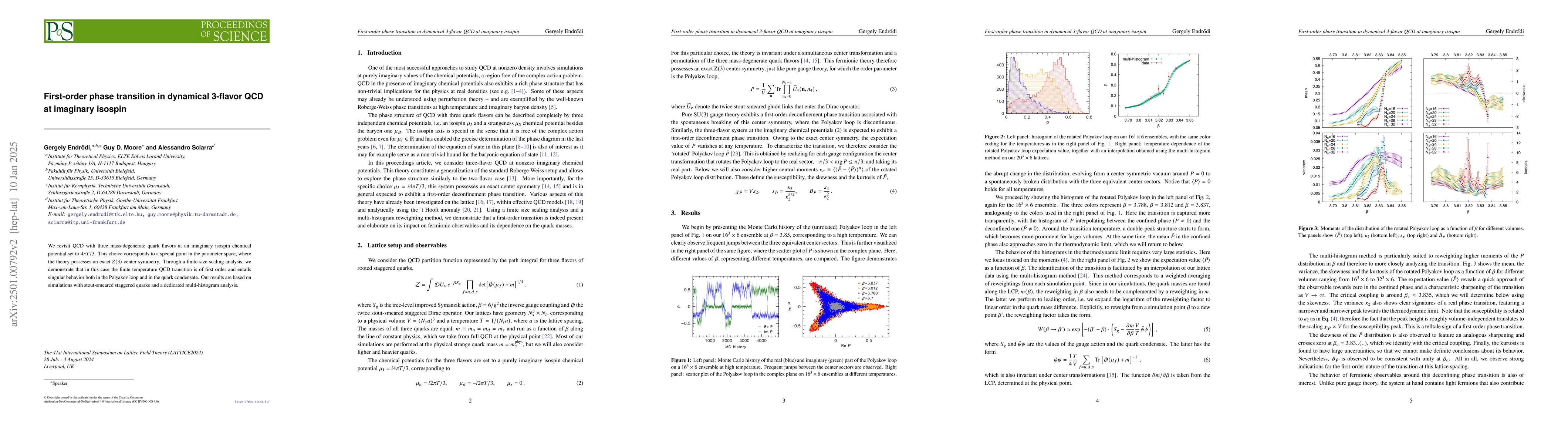 Thumbnail for First-order phase transition in dynamical 3-flavor QCD at imaginary
  isospin