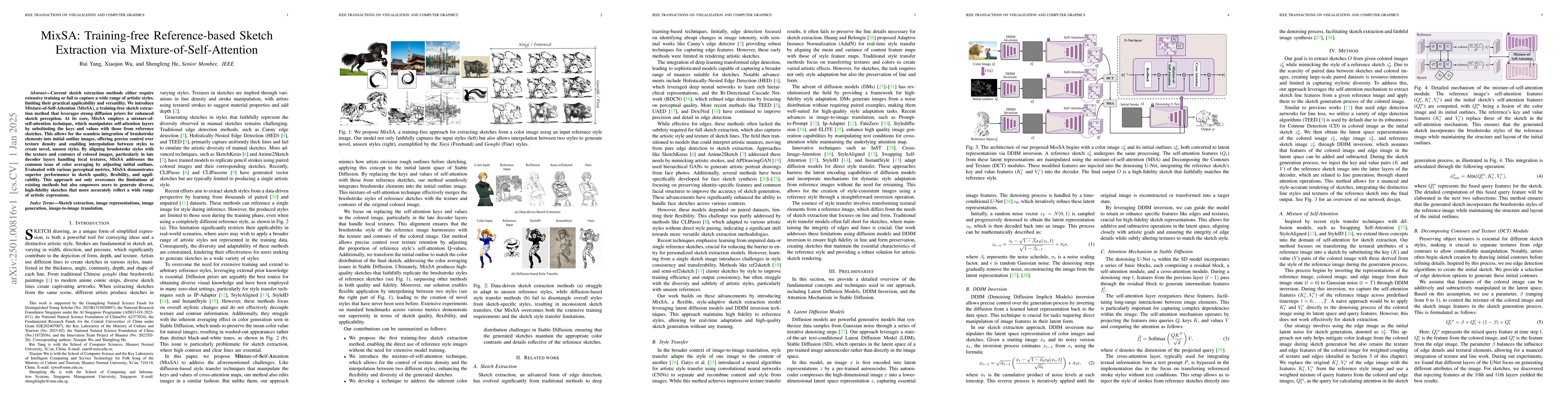Thumbnail for MixSA: Training-free Reference-based Sketch Extraction via
  Mixture-of-Self-Attention
