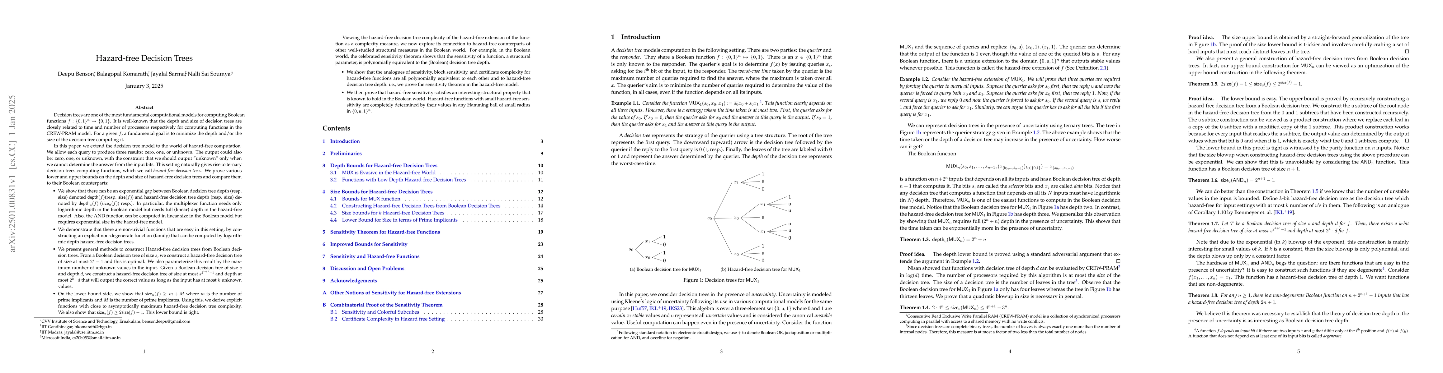 Thumbnail for Hazard-free Decision Trees