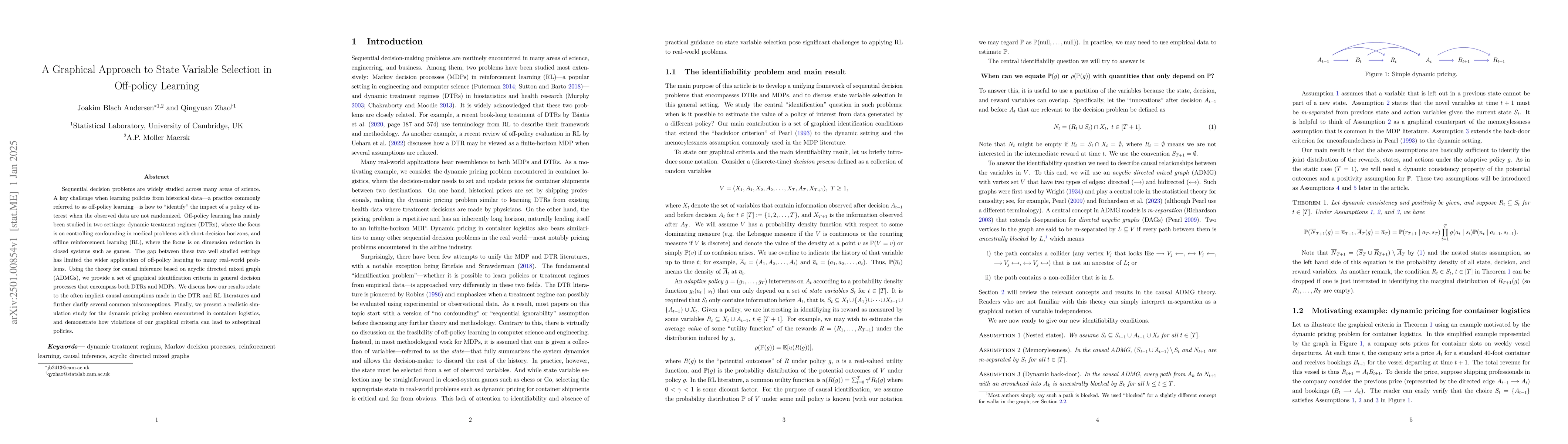 Thumbnail for A Graphical Approach to State Variable Selection in Off-policy Learning