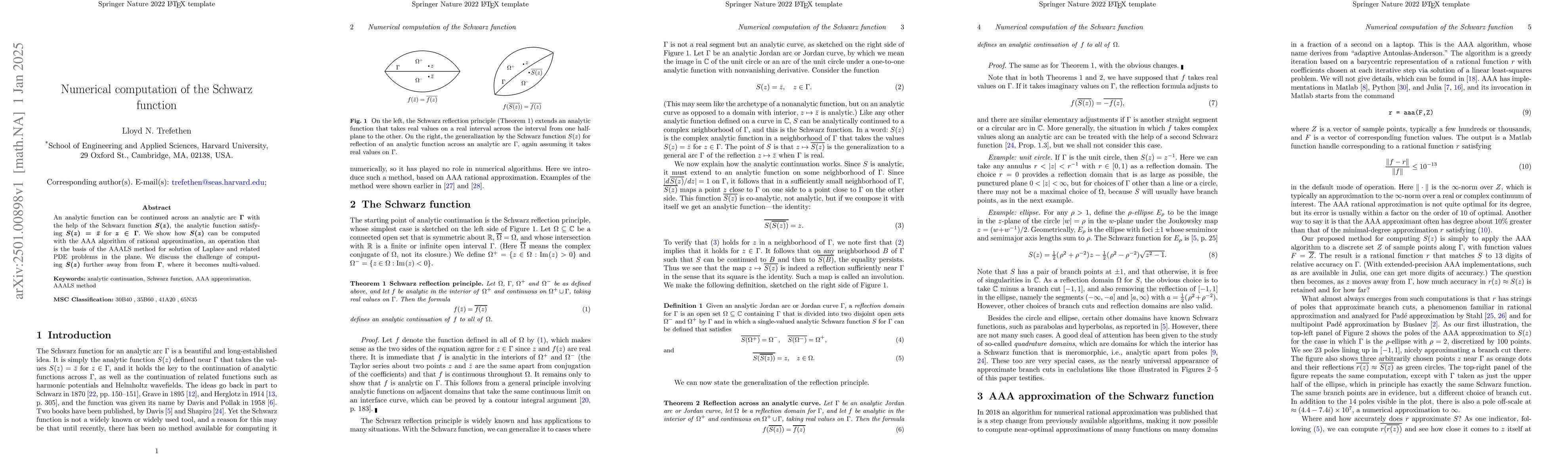Thumbnail for Numerical computation of the Schwarz function