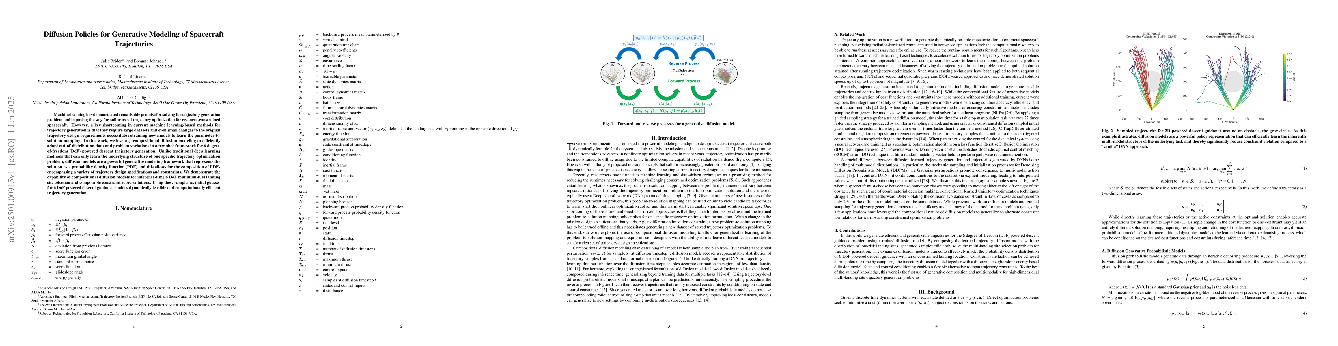 Thumbnail for Diffusion Policies for Generative Modeling of Spacecraft Trajectories