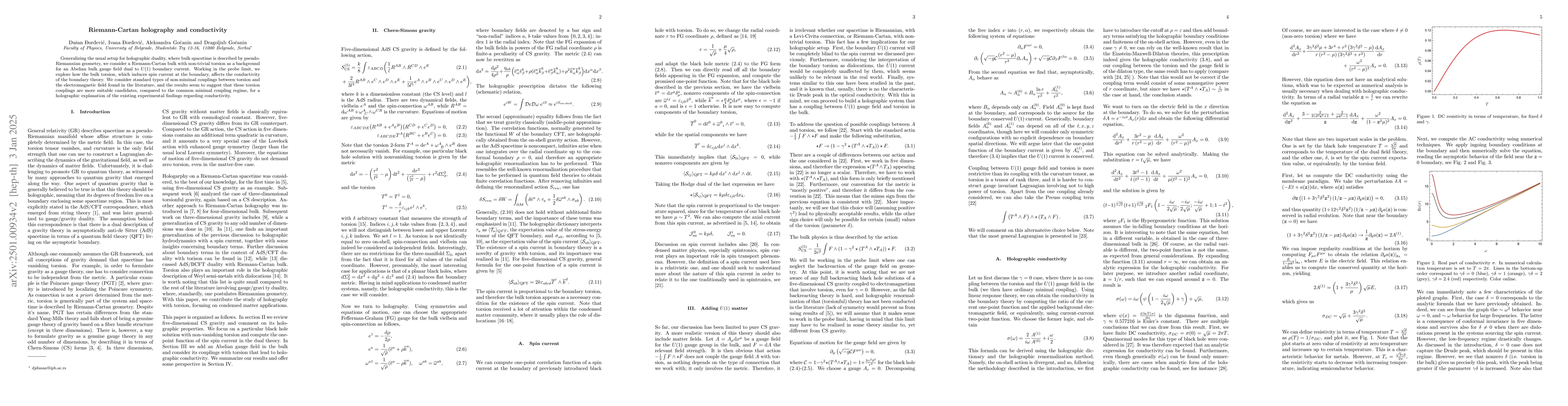 Thumbnail for Riemann-Cartan holography and conductivity