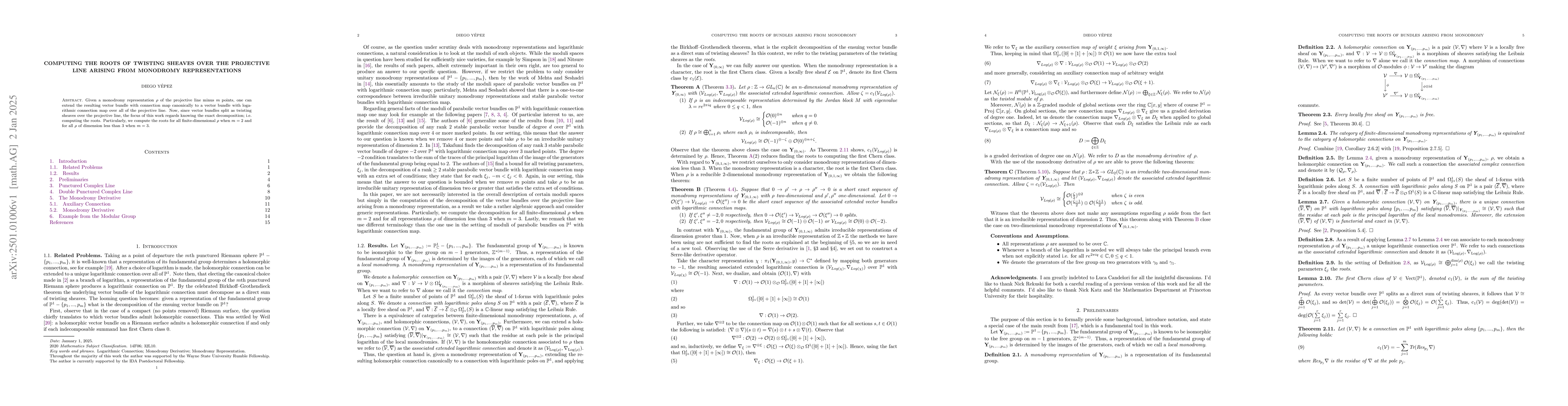 Thumbnail for Computing the Roots of Twisting Sheaves over the Projective Line arising
  from Monodromy Representations