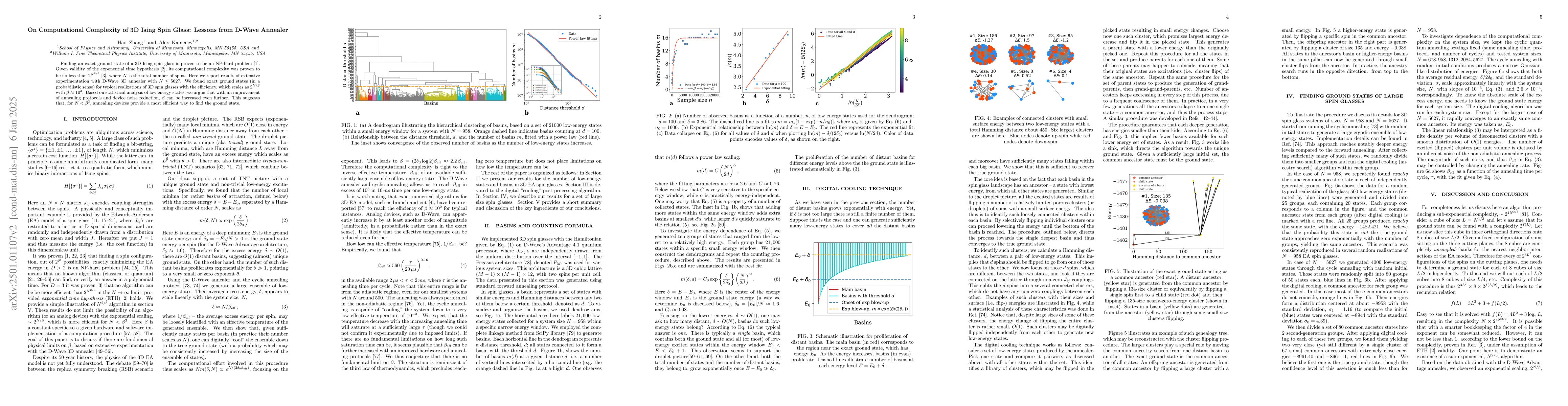 Thumbnail for On Computational Complexity of 3D Ising Spin Glass: Lessons from D-Wave
  Annealer