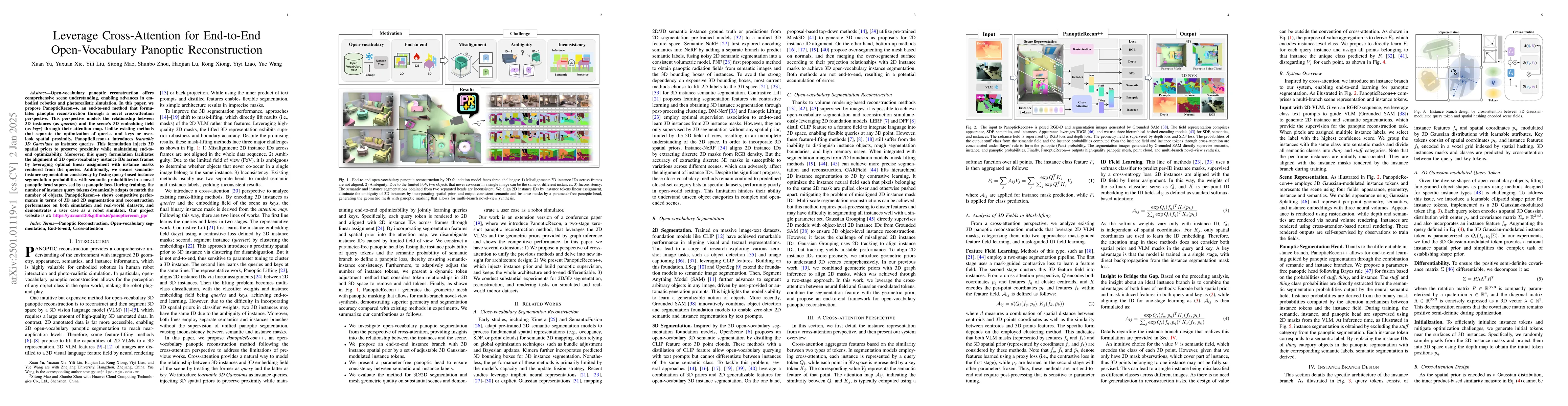 Thumbnail for Leverage Cross-Attention for End-to-End Open-Vocabulary Panoptic
  Reconstruction