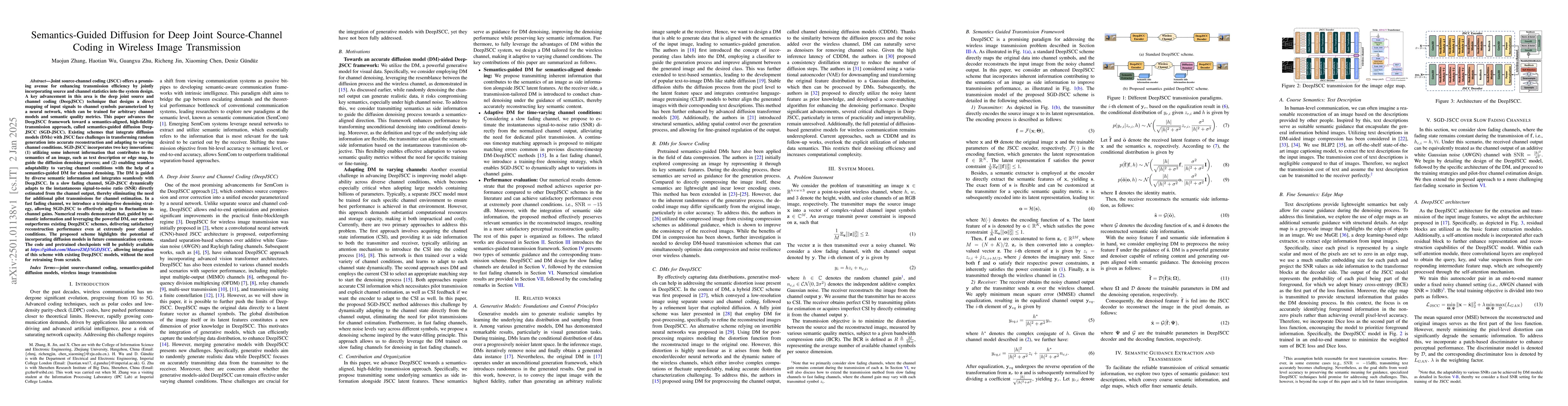 Thumbnail for Semantics-Guided Diffusion for Deep Joint Source-Channel Coding in
  Wireless Image Transmission