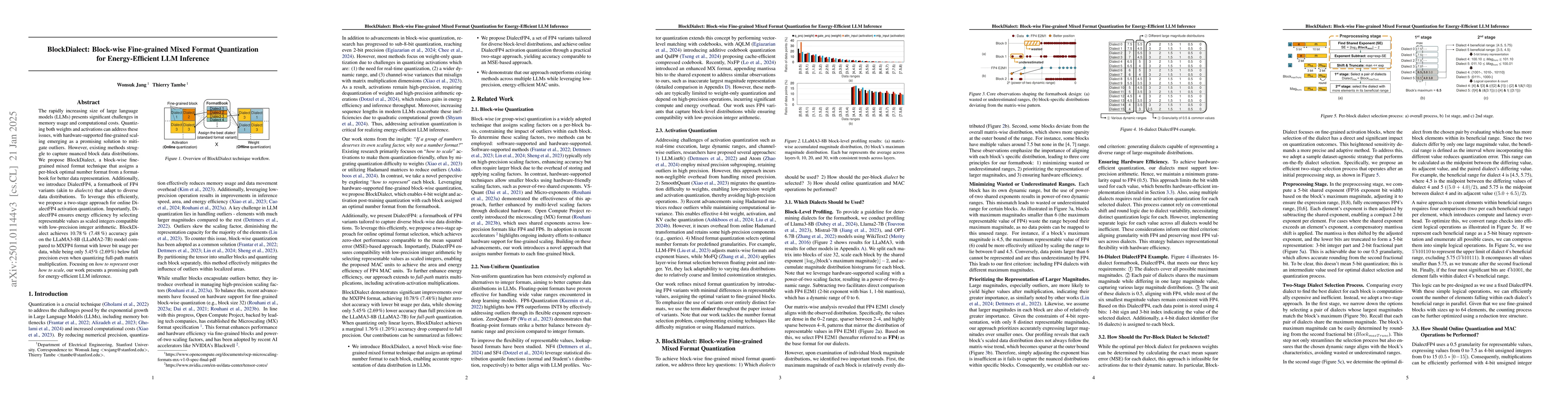 Thumbnail for BlockDialect: Block-wise Fine-grained Mixed Format for Energy-Efficient
  LLM Inference