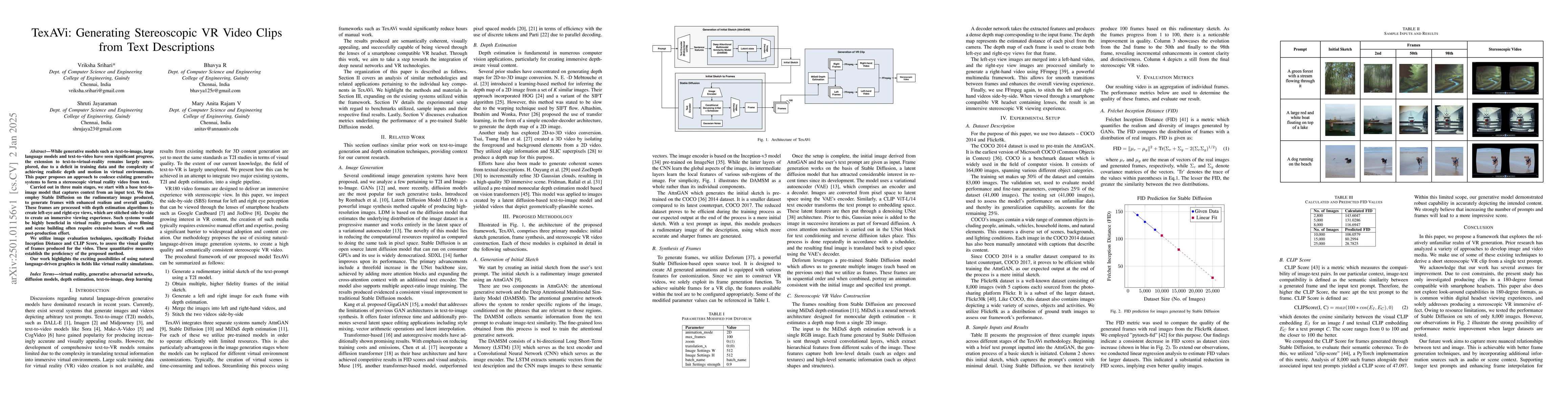 Thumbnail for TexAVi: Generating Stereoscopic VR Video Clips from Text Descriptions