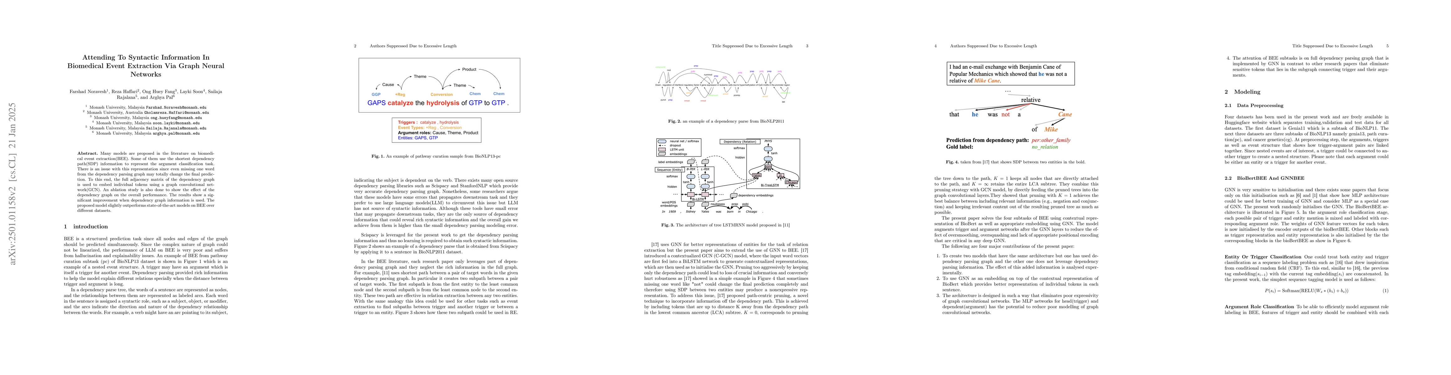 Thumbnail for Leveraging Full Dependency Parsing Graph Information For Biomedical
  Event Extraction