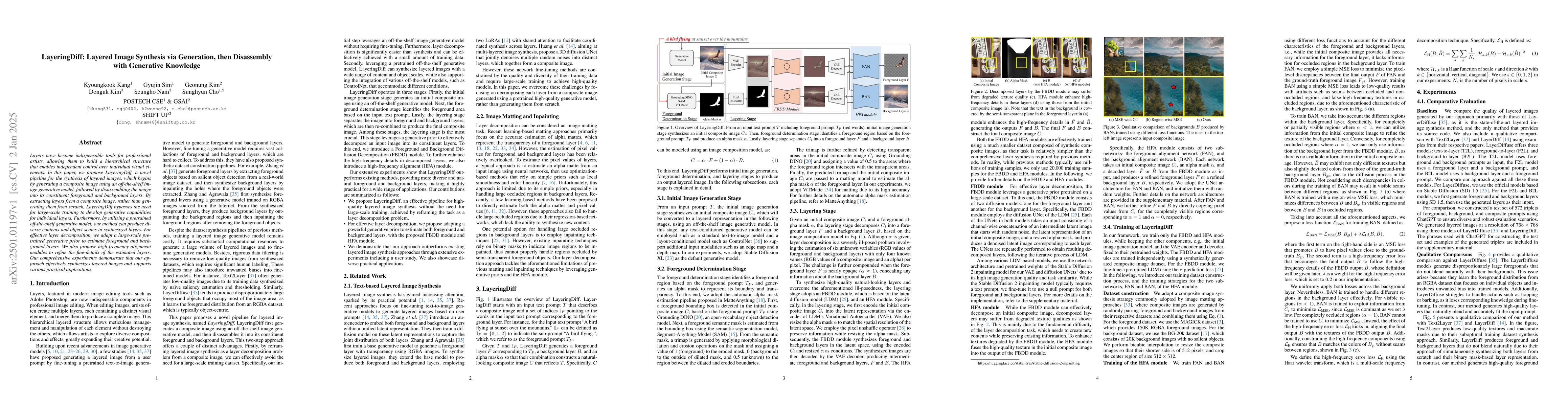 Thumbnail for LayeringDiff: Layered Image Synthesis via Generation, then Disassembly
  with Generative Knowledge