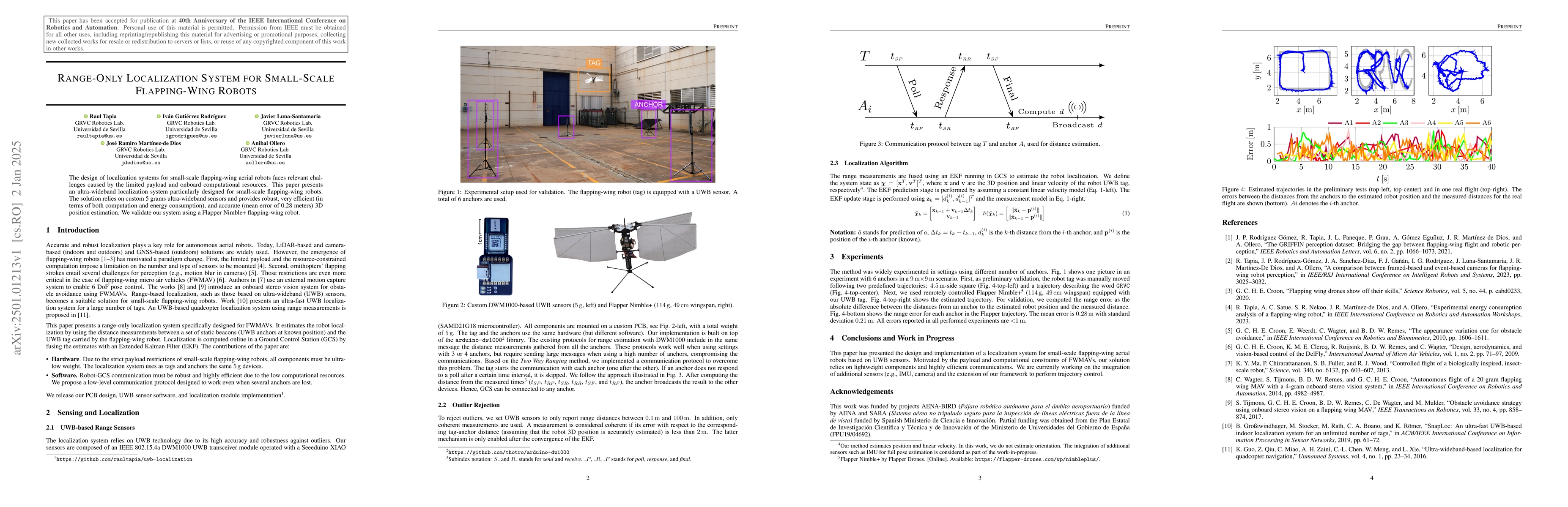 Thumbnail for Range-Only Localization System for Small-Scale Flapping-Wing Robots