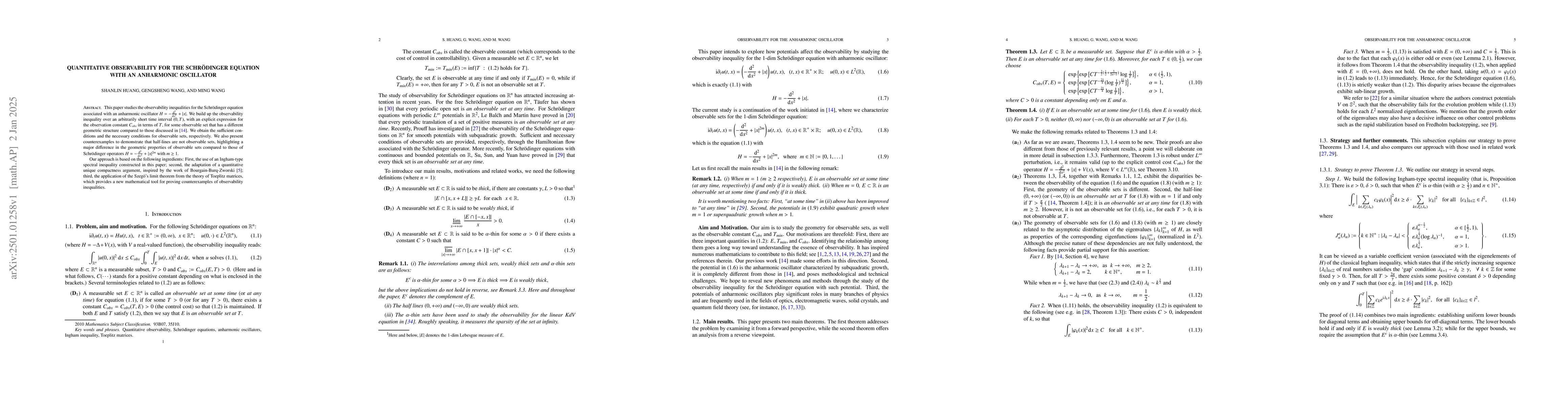 Thumbnail for Quantitative observability for the Schrödinger equation with an
  anharmonic oscillator