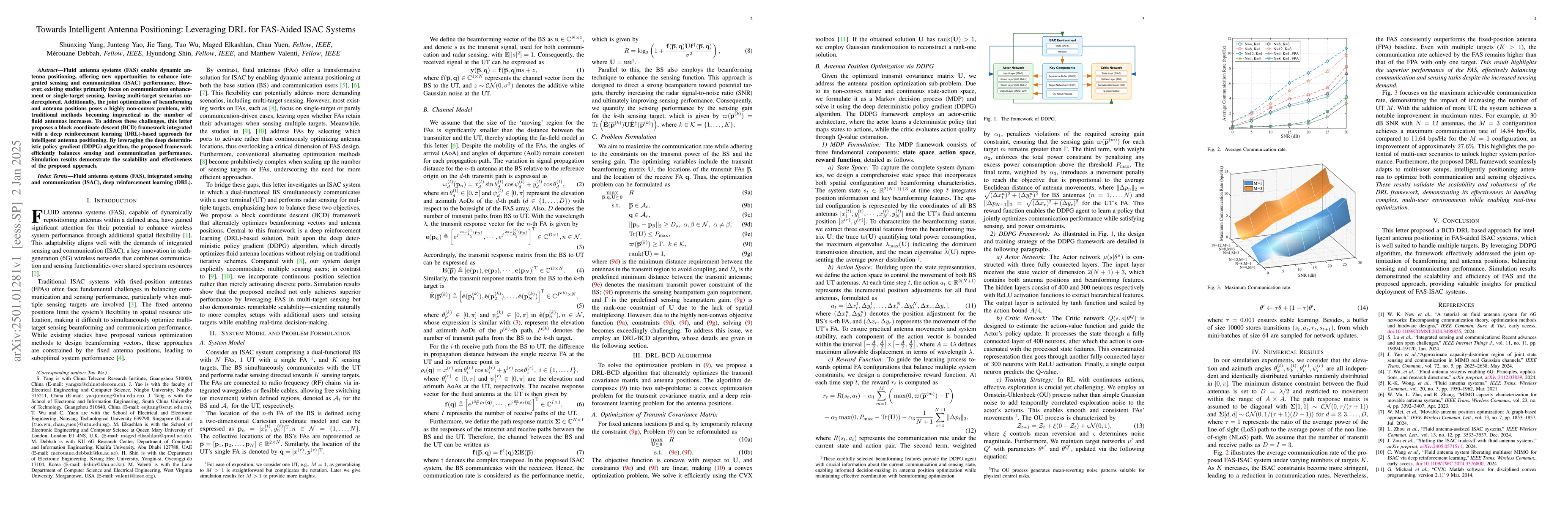 Thumbnail for Towards Intelligent Antenna Positioning: Leveraging DRL for FAS-Aided
  ISAC Systems