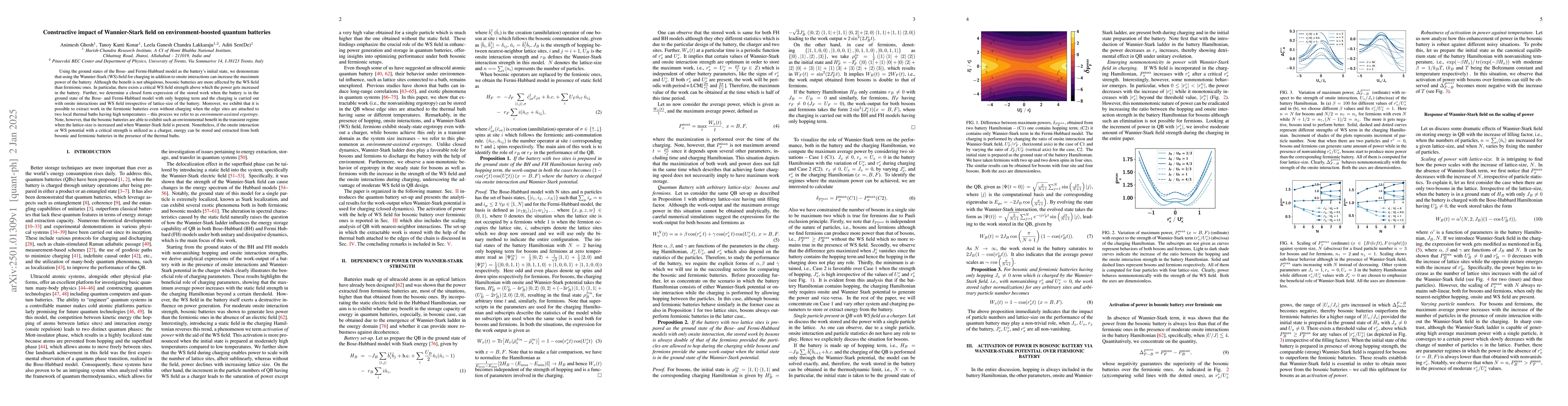 Thumbnail for Constructive impact of Wannier-Stark field on environment-boosted
  quantum batteries