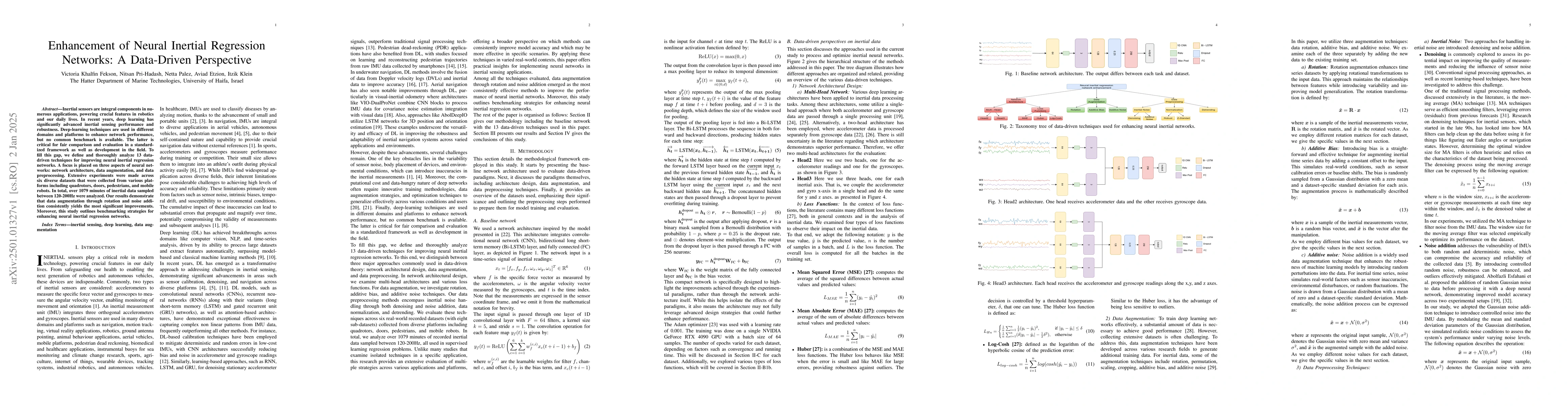 Thumbnail for Enhancement of Neural Inertial Regression Networks: A Data-Driven
  Perspective